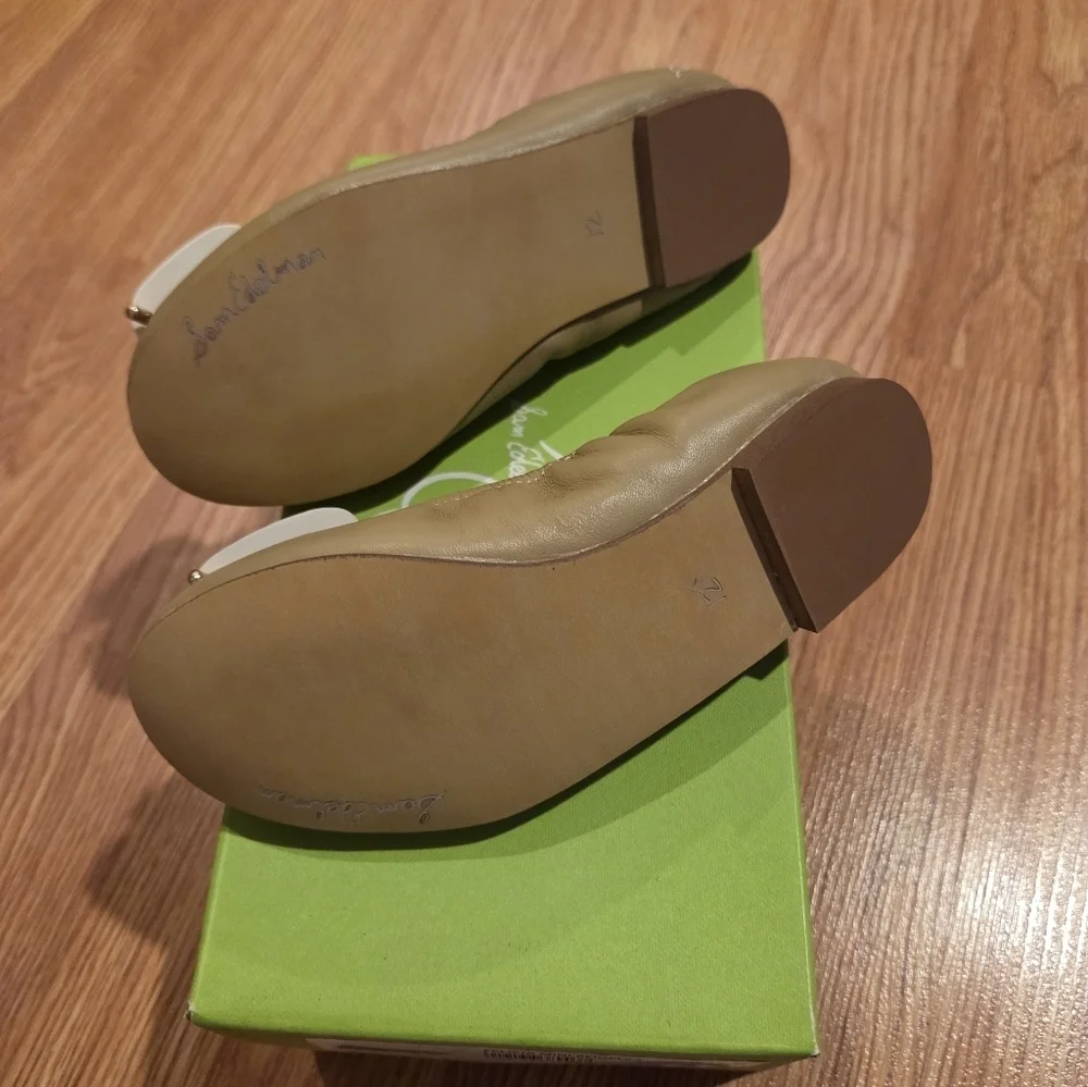 Sam Edelman Kids 12 Felicia Mini Beige Girls Ballet Flats NWT